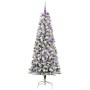 Árbol de Navidad artificial con ramas articuladas 180 cm PVC