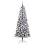 Árbol de Navidad artificial con ramas articuladas 180 cm PVC