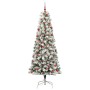 Árbol de Navidad artificial con ramas articuladas 210 cm PVC