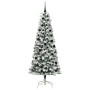 Árbol de Navidad artificial con ramas articuladas 210 cm PVC