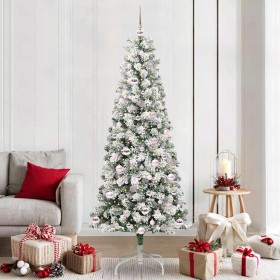Árbol de Navidad artificial con ramas articuladas 210 cm PVC