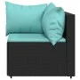 Garden corner sofas with cushions 2 pcs black synthetic rattan by vidaXL, Outdoor sofas - Ref: Foro24-319794, Price: 164,22 €...