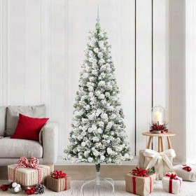 Árbol de Navidad artificial con ramas articuladas 210 cm PVC
