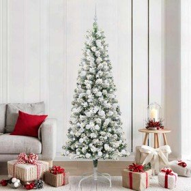 Árbol de Navidad artificial con ramas articuladas 210 cm PVC