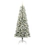 Árbol de Navidad artificial con ramas articuladas 210 cm PVC