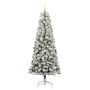 Árbol de Navidad artificial con ramas articuladas 210 cm PVC