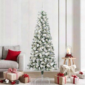 Árbol de Navidad artificial con ramas articuladas 210 cm PVC