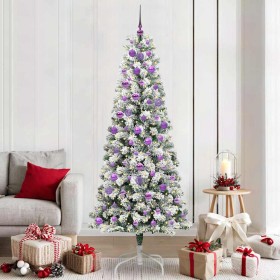 Árbol de Navidad artificial con ramas articuladas 210 cm PVC