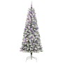 Árbol de Navidad artificial con ramas articuladas 210 cm PVC
