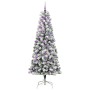 Árbol de Navidad artificial con ramas articuladas 210 cm PVC