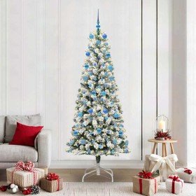 Árbol de Navidad artificial con ramas articuladas 210 cm PVC