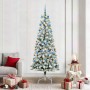 Árbol de Navidad artificial con ramas articuladas 210 cm PVC