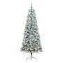 Árbol de Navidad artificial con ramas articuladas 210 cm PVC