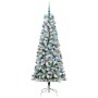 Árbol de Navidad artificial con ramas articuladas 210 cm PVC