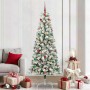 Árbol de Navidad artificial con ramas articuladas 210 cm PVC