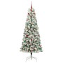 Árbol de Navidad artificial con ramas articuladas 210 cm PVC