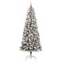 Árbol de Navidad artificial con ramas articuladas 240 cm PVC