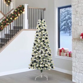 Árbol de Navidad artificial con ramas articuladas 240 cm PVC