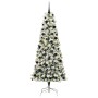Árbol de Navidad artificial con ramas articuladas 240 cm PVC