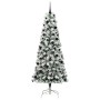 Árbol de Navidad artificial con ramas articuladas 240 cm PVC