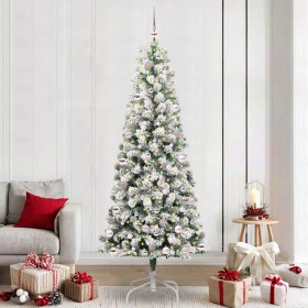 Árbol de Navidad artificial con ramas articuladas 240 cm PVC