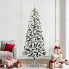 Árbol de Navidad artificial con ramas articuladas 240 cm PVC