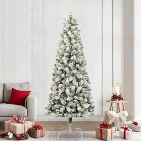 Árbol de Navidad artificial con ramas articuladas 240 cm PVC