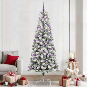 Árbol de Navidad artificial con ramas articuladas 240 cm PVC