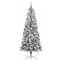 Árbol de Navidad artificial con ramas articuladas 240 cm PVC