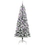 Árbol de Navidad artificial con ramas articuladas 240 cm PVC