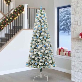 Árbol de Navidad artificial con ramas articuladas 240 cm PVC