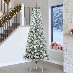 Árbol de Navidad artificial con ramas articuladas 240 cm PVC