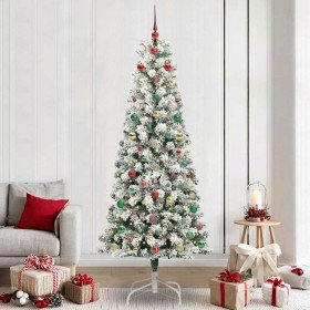 Árbol de Navidad artificial con ramas articuladas 240 cm PVC