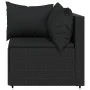 Garden corner sofa with black synthetic rattan cushions by vidaXL, Outdoor sofas - Ref: Foro24-319777, Price: 74,43 €, Discou...