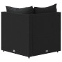 Garden corner sofa with black synthetic rattan cushions by vidaXL, Outdoor sofas - Ref: Foro24-319777, Price: 91,09 €, Discou...