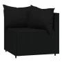 3-teiliges Gartenmöbel-Set und schwarze synthetische Rattankissen von vidaXL, Outdoor-Sofas - Ref: Foro24-319791, Preis: 201,...