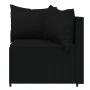 3-teiliges Gartenmöbel-Set und schwarze synthetische Rattankissen von vidaXL, Outdoor-Sofas - Ref: Foro24-319791, Preis: 201,...