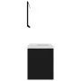 Black chipboard bathroom furniture set by vidaXL, Bathroom furniture - Ref: Foro24-3070866, Price: 166,64 €, Discount: %