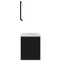 Conjunto de muebles de baño aglomerado negro de vidaXL, Muebles de baño - Ref: Foro24-3070866, Precio: 171,93 €