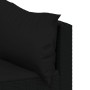 3-teiliges Gartenmöbel-Set und schwarze synthetische Rattankissen von vidaXL, Outdoor-Sofas - Ref: Foro24-319791, Preis: 205,...