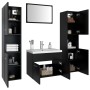 Badezimmermöbelset aus schwarzer Spanplatte von vidaXL, Badezimmermöbel - Ref: Foro24-3071226, Preis: 291,96 €, Rabatt: %