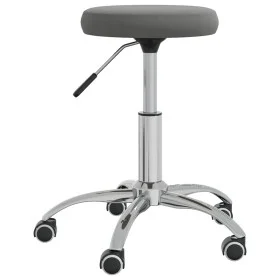 Taburete de masaje terciopelo gris oscuro de vidaXL, Sillones de masaje - Ref: Foro24-3085739, Precio: 55,25 €, Descuento: %