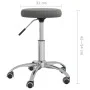 Taburete de masaje terciopelo gris oscuro de vidaXL, Sillones de masaje - Ref: Foro24-3085739, Precio: 55,25 €, Descuento: %