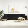 L-shaped sofa bed black fabric 275x140x70 cm by vidaXL, Sofas - Ref: Foro24-3157234, Price: 435,82 €, Discount: %