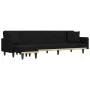 L-shaped sofa bed black fabric 275x140x70 cm by vidaXL, Sofas - Ref: Foro24-3157234, Price: 435,82 €, Discount: %
