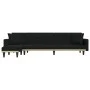 L-shaped sofa bed black fabric 275x140x70 cm by vidaXL, Sofas - Ref: Foro24-3157234, Price: 435,82 €, Discount: %