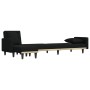 L-förmiges Schlafsofa aus schwarzem Stoff, 275 x 140 x 70 cm von vidaXL, Sofas - Ref: Foro24-3157234, Preis: 420,75 €, Rabatt: %