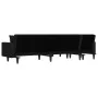 L-shaped sofa bed black fabric 275x140x70 cm by vidaXL, Sofas - Ref: Foro24-3157234, Price: 435,82 €, Discount: %
