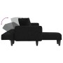 L-förmiges Schlafsofa aus schwarzem Stoff, 275 x 140 x 70 cm von vidaXL, Sofas - Ref: Foro24-3157234, Preis: 420,75 €, Rabatt: %