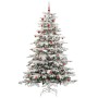 Árbol de Navidad artificial con ramas articuladas 210 cm
